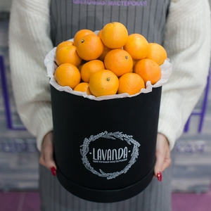 Новогодняя коробочка с мандаринами