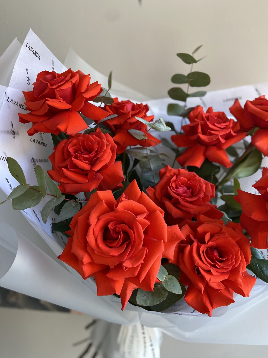 Большой букет с французской розой