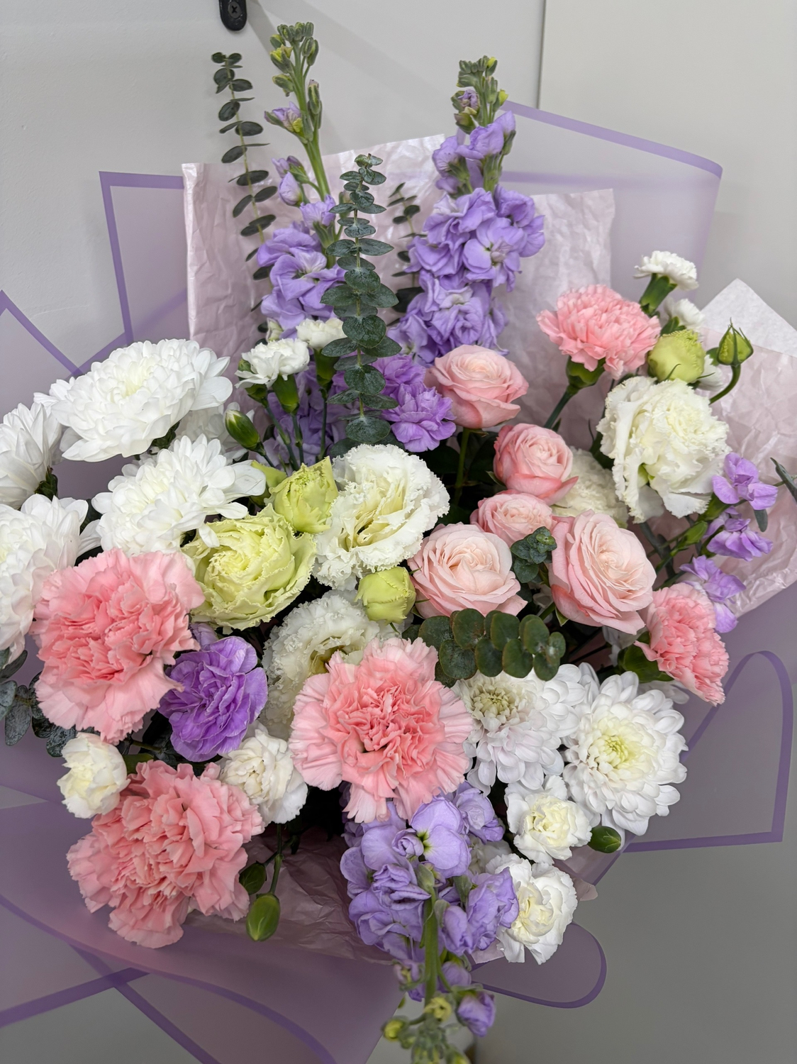 Нежный букет с маттиолой