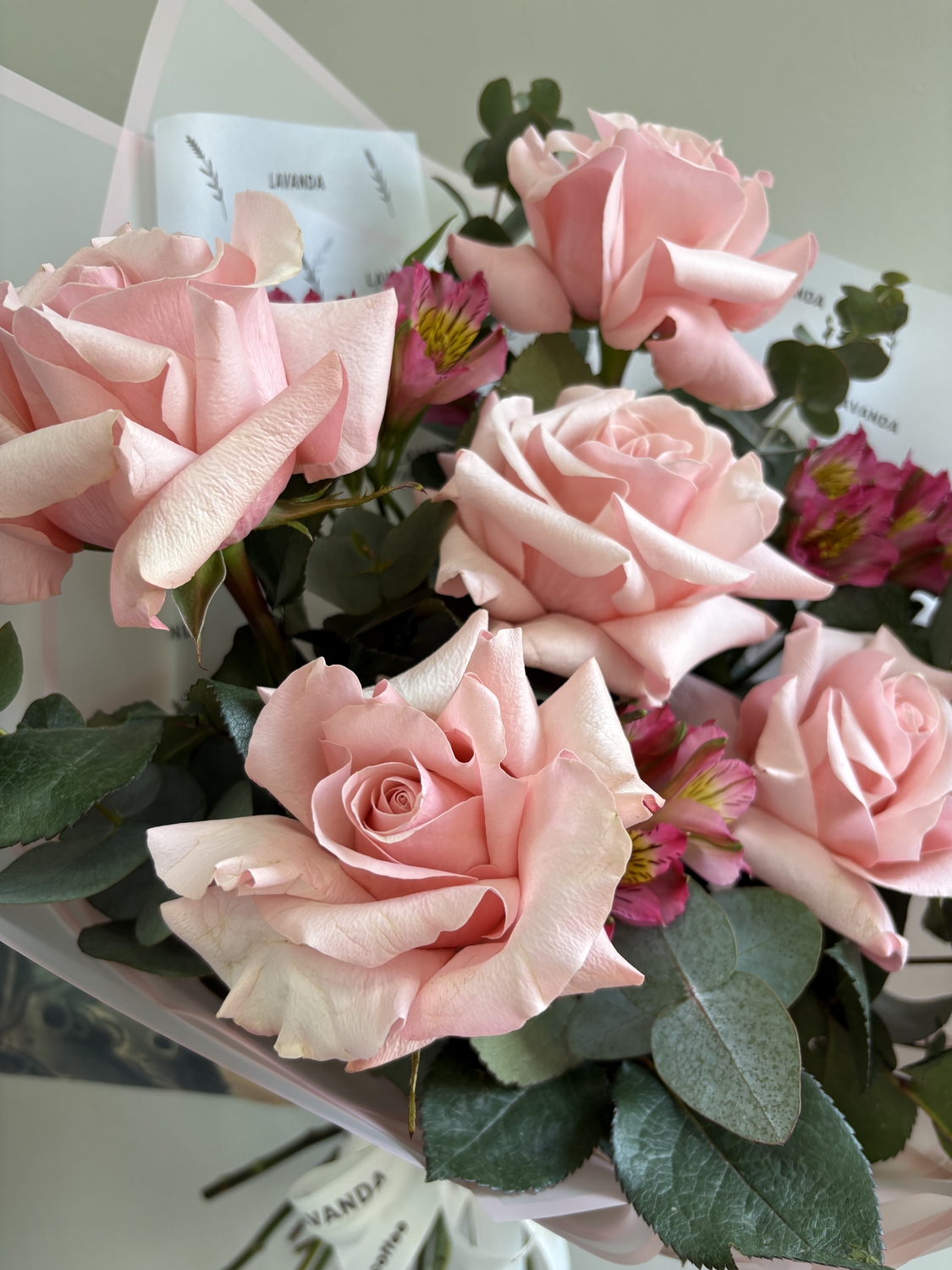 Букет розовая Роза