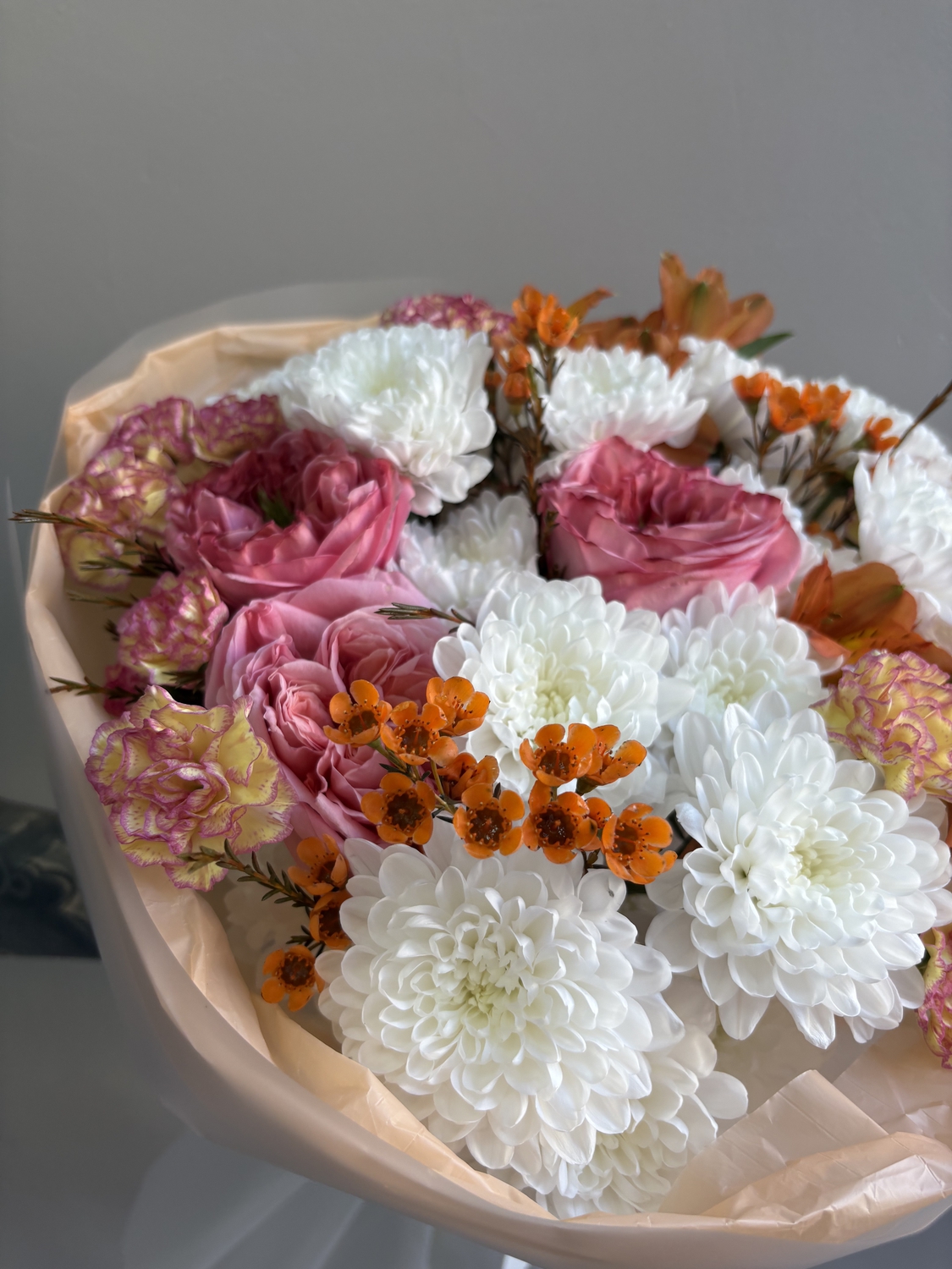 Букет с пионовидной розой