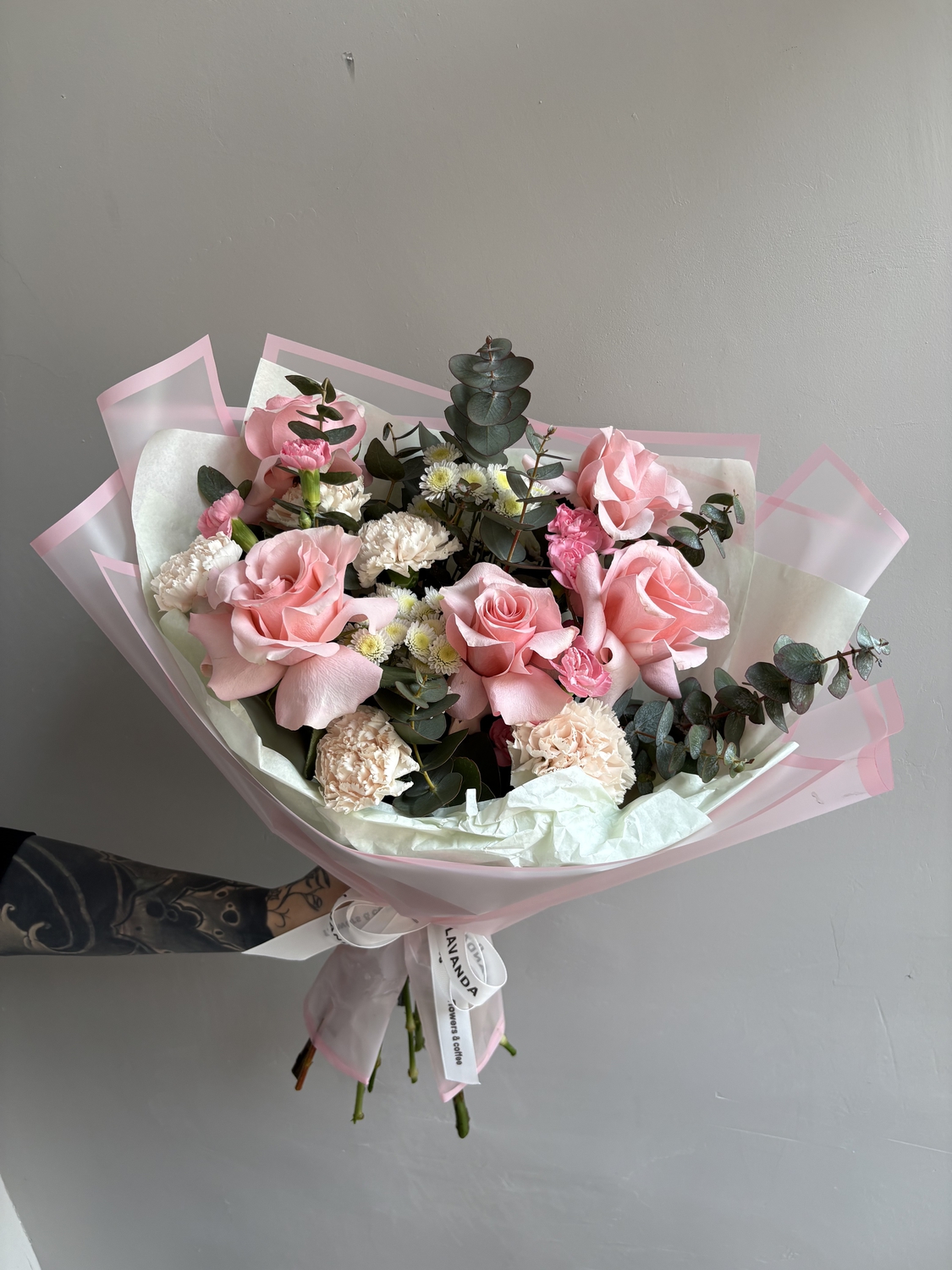 Розовый букет