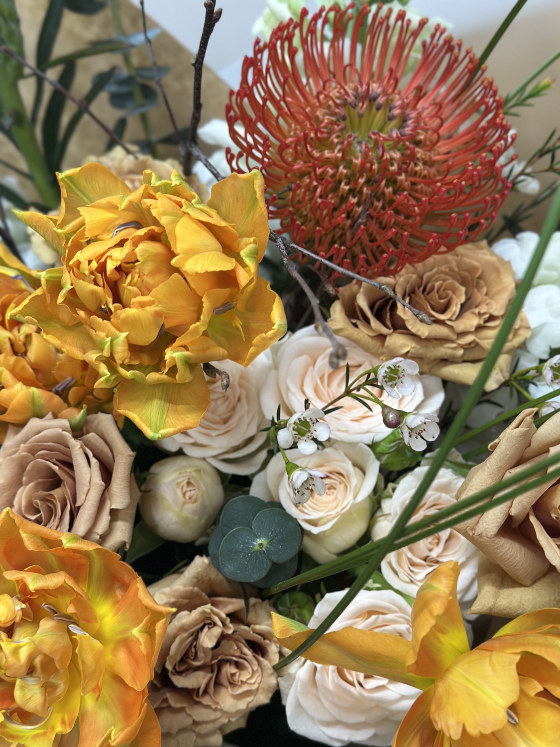 Карамельный с пионовидными тюльпанами