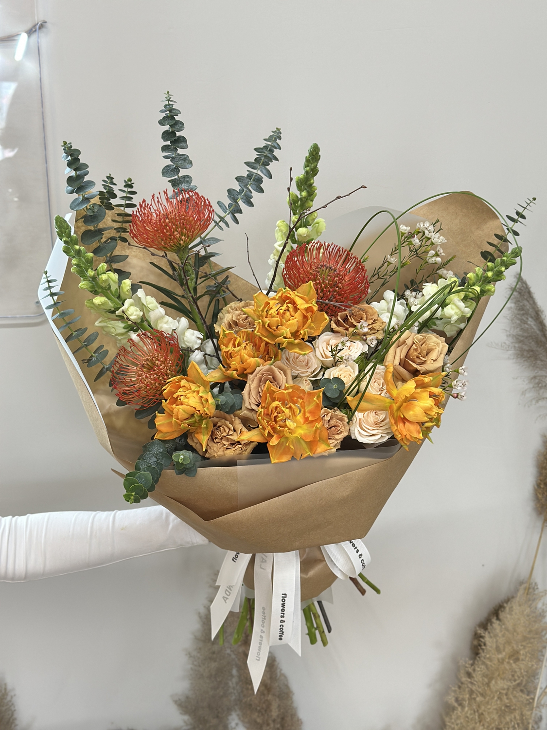 Карамельный с пионовидными тюльпанами