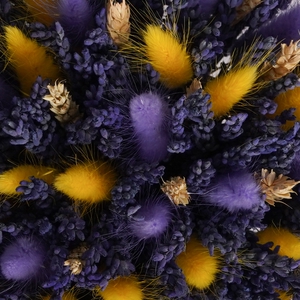 Букет осенних сухоцветов с лавандой