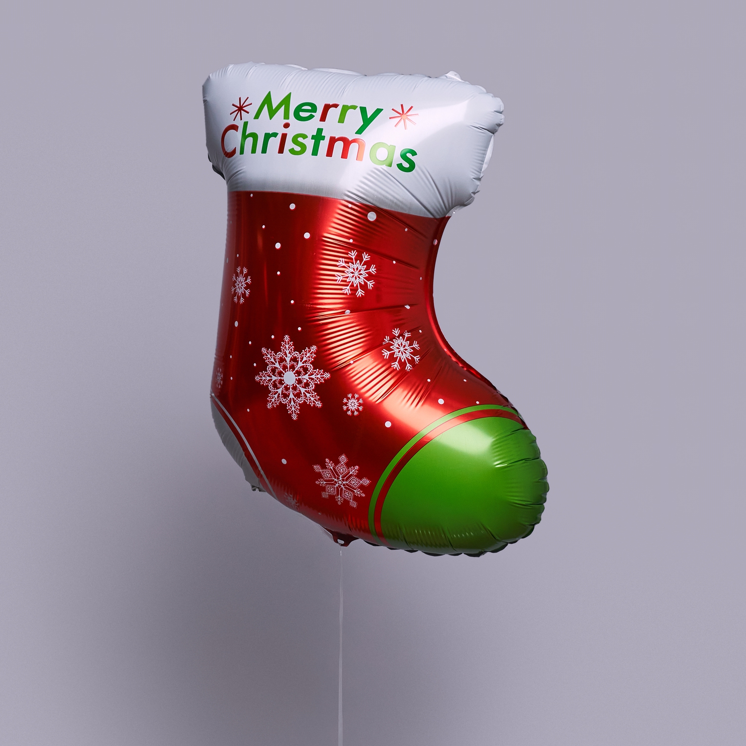 "Новогодний носок" фольгированный шар с гелием