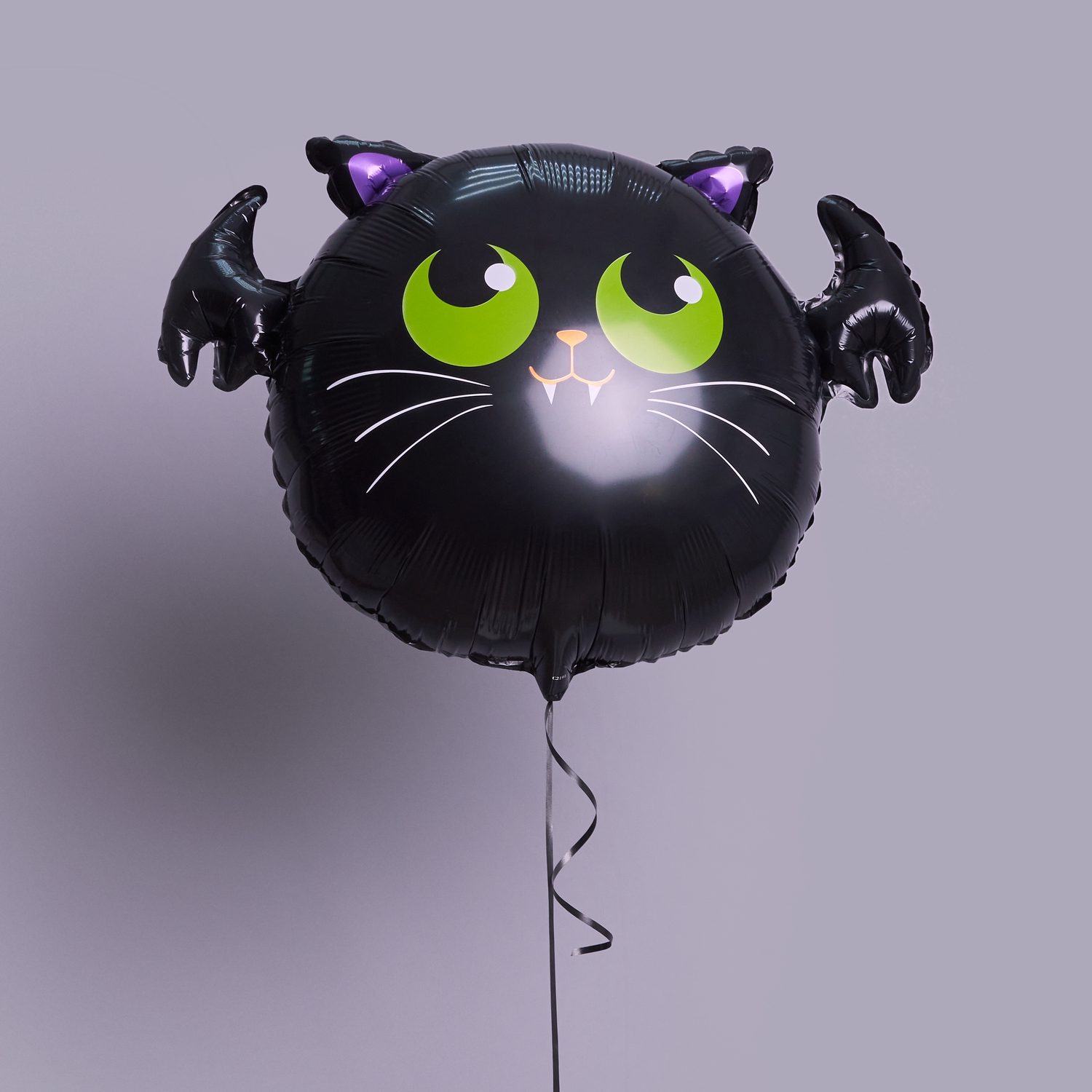 "Котенок - летучая мышь" фольгированный шар с гелием