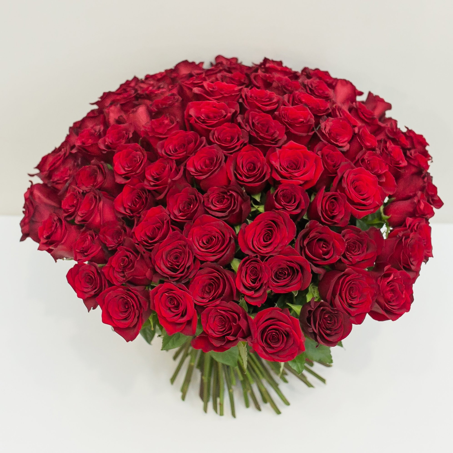 101 красная роза 50 см.